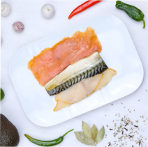 Fisch-SET, 3 Sorten kalt geräucherte Filets, 300g