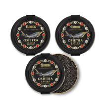 Set 3 cans of 100g Sturgeon Caviar Osietra Golden Collection