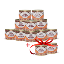 10 x 500g Keta - Lachskaviar + 2 x 500g Geschenk