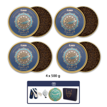 Set: 4 x 500g AMUR ROYAL + 50g tin Beluga as a gift