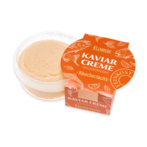 Kaviar Creme aus Dorschrogen mit geräuchertem Lachs, 150g