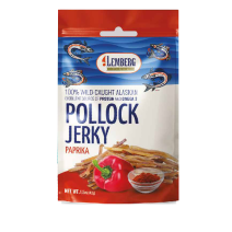 Streifen aus Pollackfilet mit Paprika, gesalzen, getrocknet, 42g
