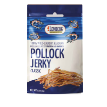 Streifen aus Pollackfilet, gesalzen,  getrocknet, 42g